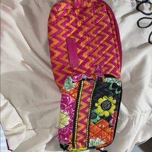 Vera Bradley cosmetic bag set